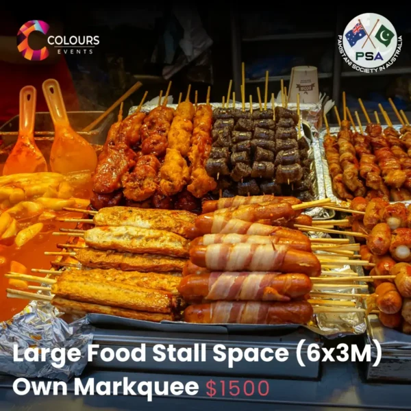Large Food Stall Space (6x3m Own Marquee)