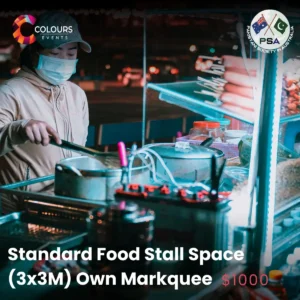 Standard Food Stall Space (3x3m Own Marquee)