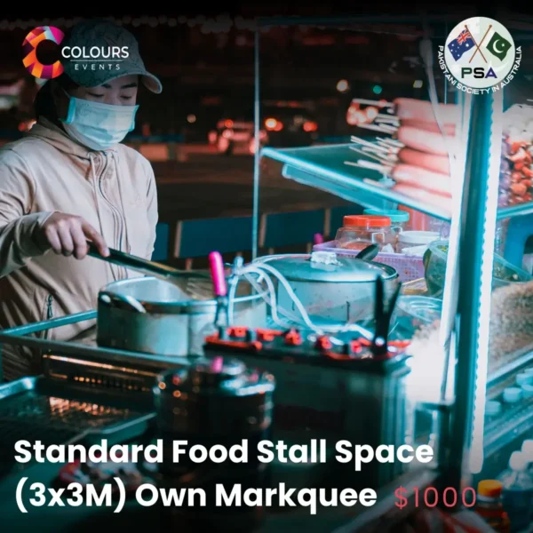 Standard Food Stall Space (3x3m Own Marquee)